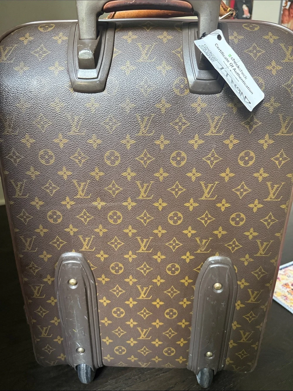 Louis Vuitton Monogram Rolling Travel Bag in Brown